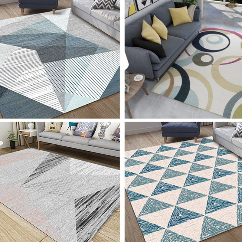 Calming Geo Printed Rug Multicolored Polyster Area Carpet Non-Slip Backing Stain-Resistant Area Rug for Living Room Clearhalo 'Area Rug' 'Modern' 'Rugs' Rug' 2463264