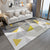 Multicolored Relaxing Rug Synthetics Geometric Printed Area Carpet Non-Slip Backing Easy Care Indoor Rug for Living Room Gray-Yellow Clearhalo 'Area Rug' 'Modern' 'Rugs' Rug' 2463268