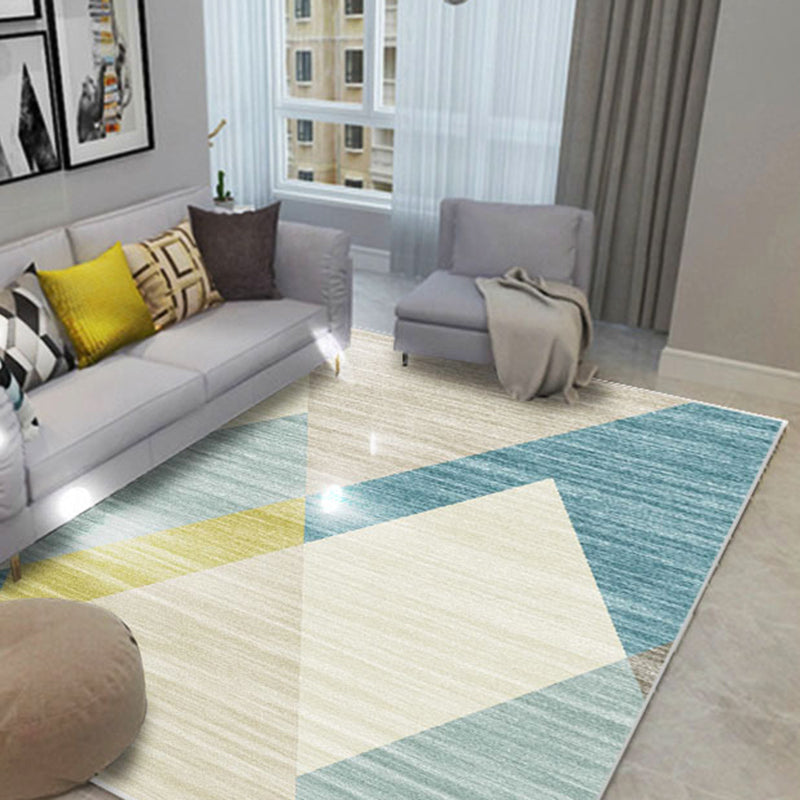 Comfort Geometric Printed Rug Multicolored Polyster Area Carpet Anti-Slip Backing Stain-Resistant Indoor Rug for Living Room Clearhalo 'Area Rug' 'Modern' 'Rugs' Rug' 2463297