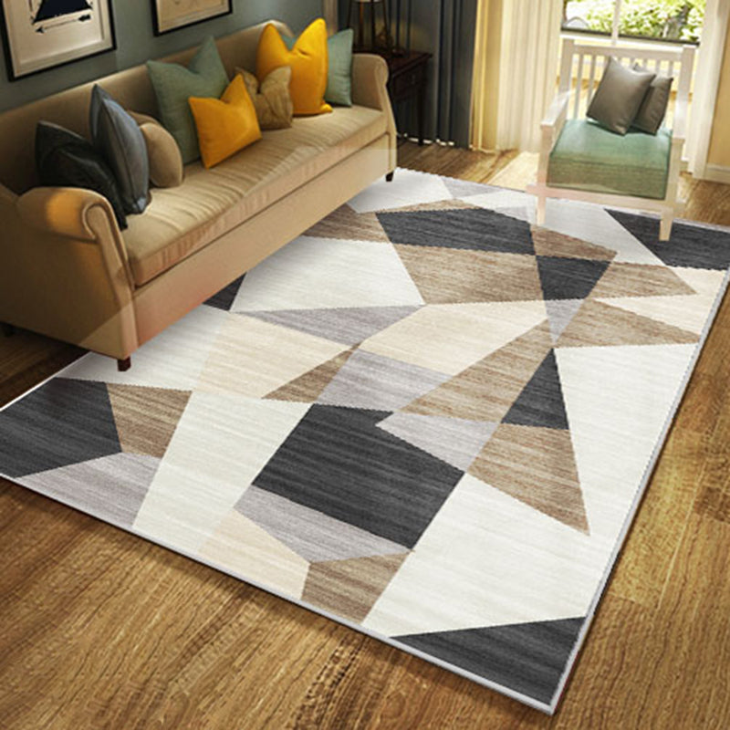 Comfort Geometric Printed Rug Multicolored Polyster Area Carpet Anti-Slip Backing Stain-Resistant Indoor Rug for Living Room Clearhalo 'Area Rug' 'Modern' 'Rugs' Rug' 2463300