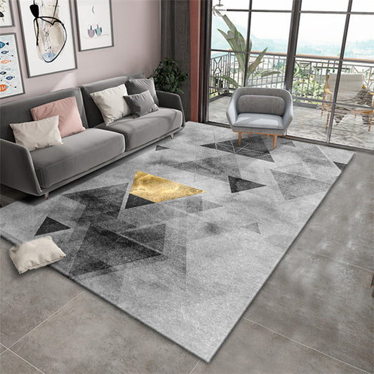 Scandinavian Geometric Printed Rug Multi Colored Simple Area Carpet Non-Slip Backing Washable Indoor Rug for Parlor Clearhalo 'Area Rug' 'Modern' 'Rugs' Rug' 2463360