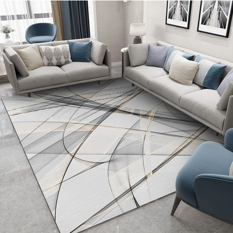 Relaxpact Rug Multicolored Relaxing Rug Polypropylene Geo Printed Indoor Rug Anti ...