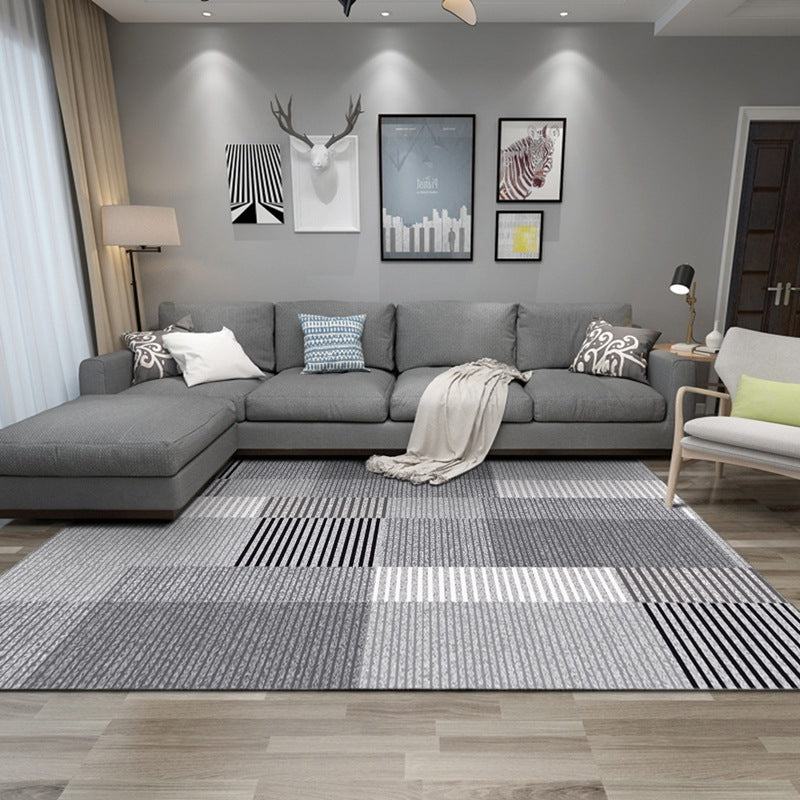 Multicolored Relaxing Rug Polypropylene Geo Printed Indoor Rug Anti ...