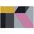 Modern Geometric Print Rug Multicolored Polyster Area Carpet Non-Slip Machine Washable Area Rug for Bedroom Pink-Black Clearhalo 'Area Rug' 'Modern' 'Rugs' Rug' 2463393