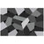 Modern Geometric Print Rug Multicolored Polyster Area Carpet Non-Slip Machine Washable Area Rug for Bedroom Dark Gray-Black Clearhalo 'Area Rug' 'Modern' 'Rugs' Rug' 2463399