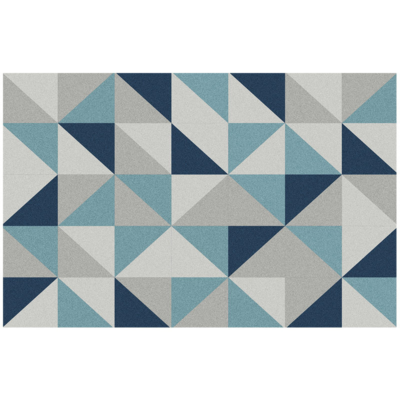 Modern Geometric Print Rug Multicolored Polyster Area Carpet Non-Slip Machine Washable Area Rug for Bedroom Gray Blue Clearhalo 'Area Rug' 'Modern' 'Rugs' Rug' 2463402