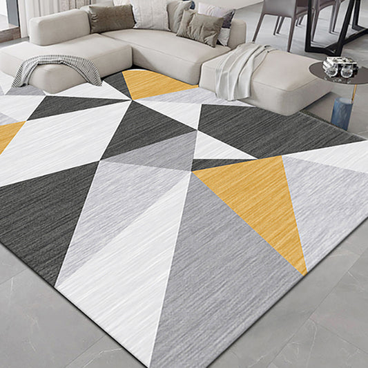 Casual Living Room Rug Multi Color Geo Printed Indoor Rug Anti-Slip Backing Washable Easy Care Area Carpet Clearhalo 'Area Rug' 'Modern' 'Rugs' Rug' 2463410