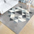 Multi Colored Bedroom Rug Novelty Geo Printed Indoor Rug Polypropylene Anti-Slip Pet Friendly Area Carpet Grey Clearhalo 'Area Rug' 'Modern' 'Rugs' Rug' 2463424