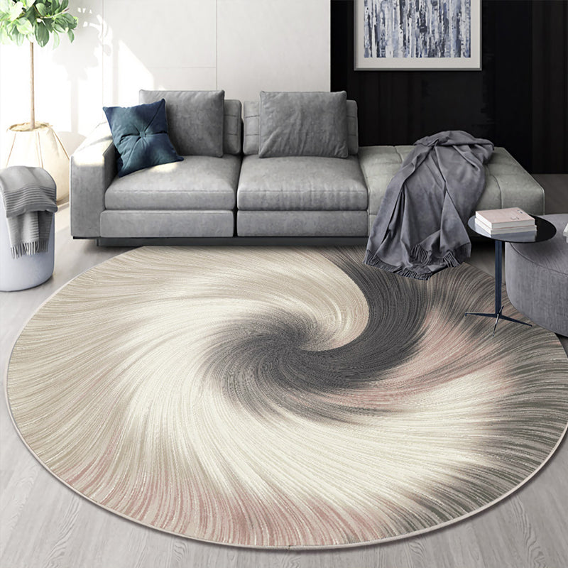 Scandinavian Geo Printed Rug Multi Color Polyster Area Carpet Pet Friendly Easy Care Area Rug for Decoration Beige Clearhalo 'Area Rug' 'Modern' 'Rugs' Rug' 2463452