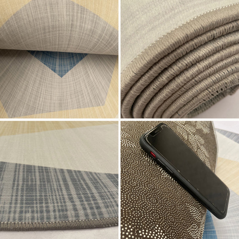 Scandinavian Geo Printed Rug Multi Color Polyster Area Carpet Pet Friendly Easy Care Area Rug for Decoration Clearhalo 'Area Rug' 'Modern' 'Rugs' Rug' 2463453