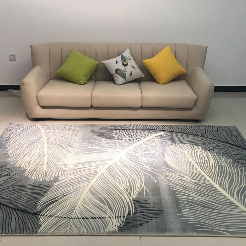 Nordic Decoration Rug Multi Colored Geometric Printed Area Carpet Synthetics Anti-Slip Pet Friendly Indoor Rug Grey Clearhalo 'Area Rug' 'Modern' 'Rugs' Rug' 2463461