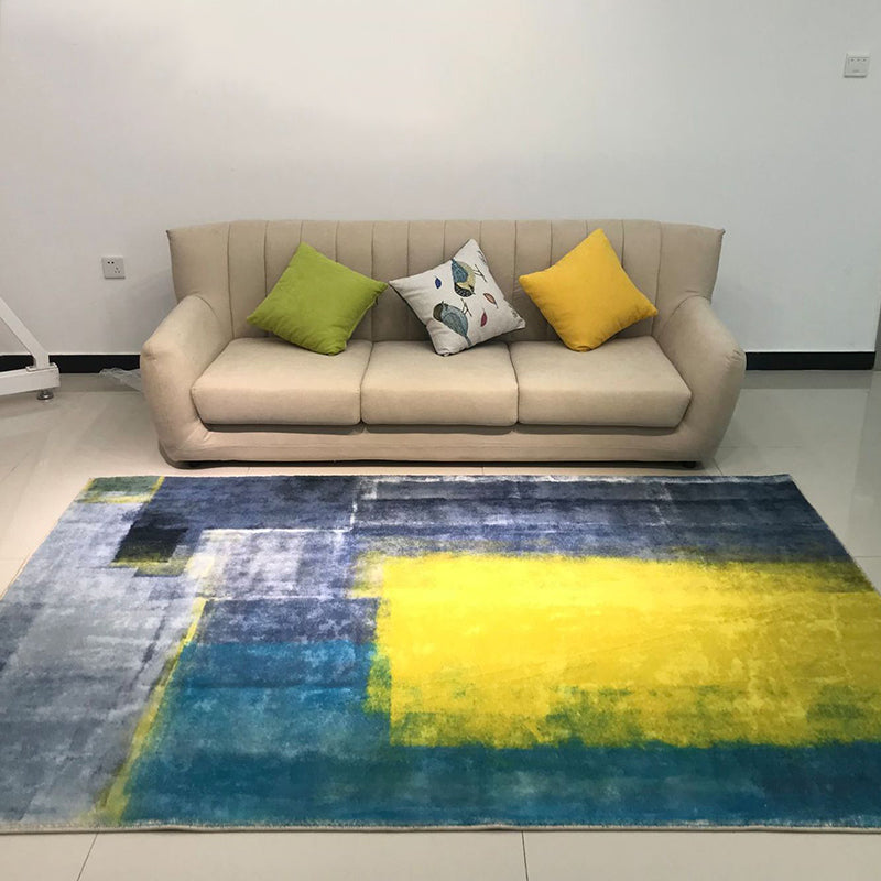 Nordic Decoration Rug Multi Colored Geometric Printed Area Carpet Synthetics Anti-Slip Pet Friendly Indoor Rug Yellow Clearhalo 'Area Rug' 'Modern' 'Rugs' Rug' 2463463