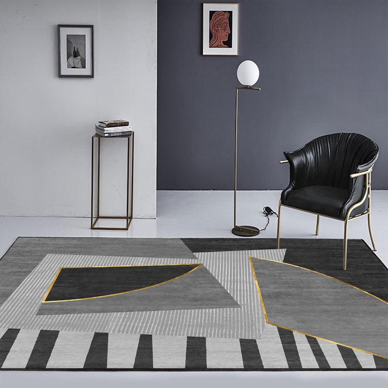 Multi Color Modern Rug Polyster Geo Printed Indoor Rug Anti-Slip Stain-Resistant Area Carpet for Living Room Clearhalo 'Area Rug' 'Modern' 'Rugs' Rug' 2463475