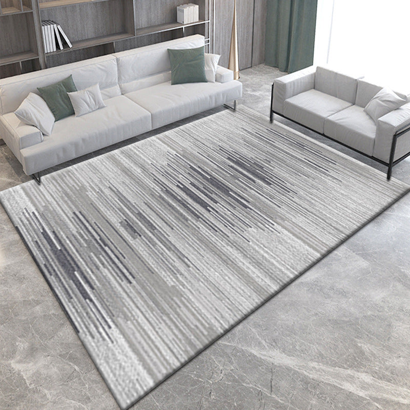 Casual Living Room Rug Multi Color Geometric Printed Indoor Rug Synthetics Pet Friendly Machine Washable Carpet Light Gray Clearhalo 'Area Rug' 'Modern' 'Rugs' Rug' 2463491