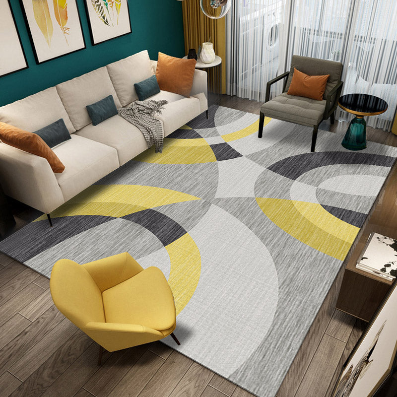 Contemporary Geo Pattern Rug Multi Color Polypropylene Indoor Rug Anti-Slip Backing Easy Care Area Carpet for Parlor Clearhalo 'Area Rug' 'Modern' 'Rugs' Rug' 2463511