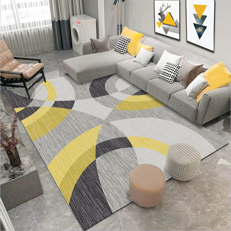 Contemporary Geo Pattern Rug Multi Color Polypropylene Indoor Rug Anti-Slip Backing Easy Care Area Carpet for Parlor Clearhalo 'Area Rug' 'Modern' 'Rugs' Rug' 2463513