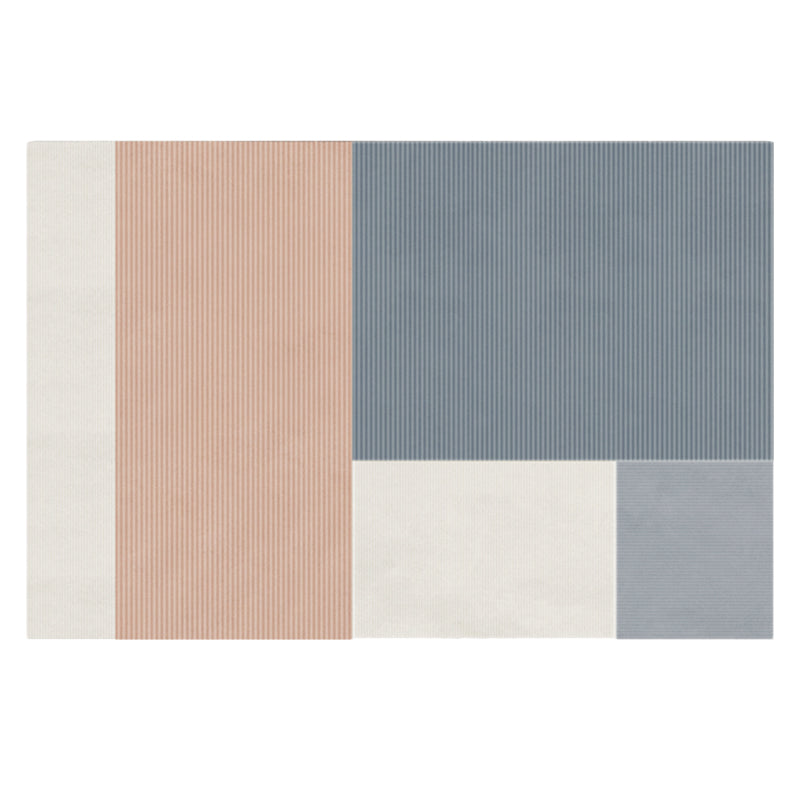 Multi Color Funky Rug Polypropylene Geo Pattern Indoor Rug Anti-Slip Backing Stain-Resistant Carpet for Living Room Light Orange Clearhalo 'Area Rug' 'Modern' 'Rugs' Rug' 2463520