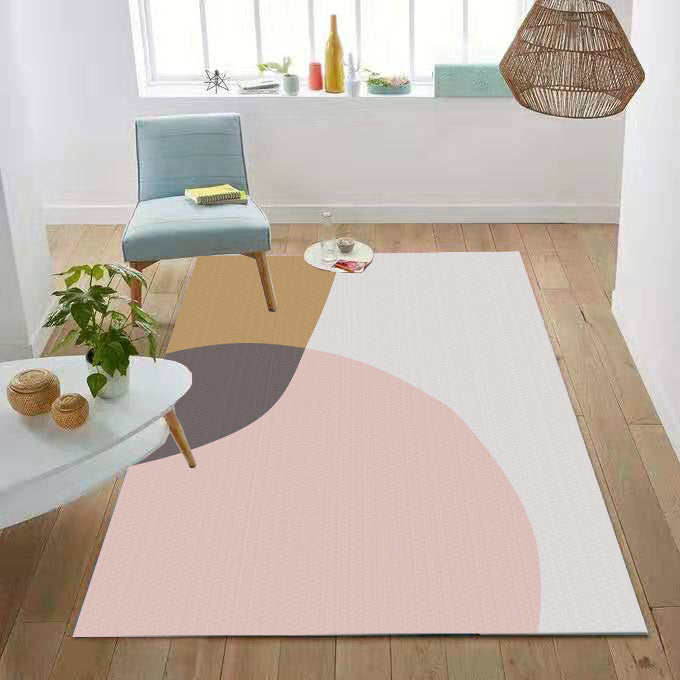 Multi Color Funky Rug Polypropylene Geo Pattern Indoor Rug Anti-Slip Backing Stain-Resistant Carpet for Living Room Clearhalo 'Area Rug' 'Modern' 'Rugs' Rug' 2463523