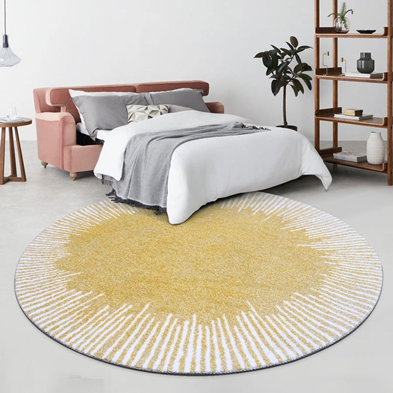 Nordic Stripe Printed Rug Multi Color Polyster Area Carpet Non-Slip Backing Machine Washable Indoor Rug for Bedroom Clearhalo 'Area Rug' 'Modern' 'Rugs' Rug' 2463539