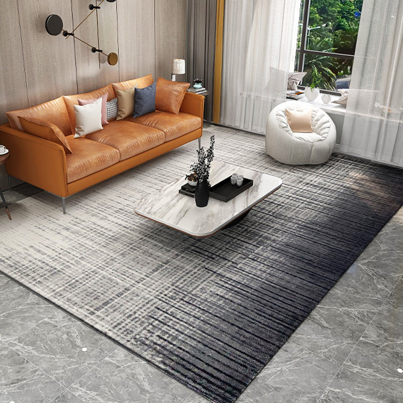 Scandianvian Living Room Rug Multi Color Geo Printed Area Carpet Synthetics Non-Slip Backing Stain-Resistant Rug Dark Gray Clearhalo 'Area Rug' 'Modern' 'Rugs' Rug' 2463562
