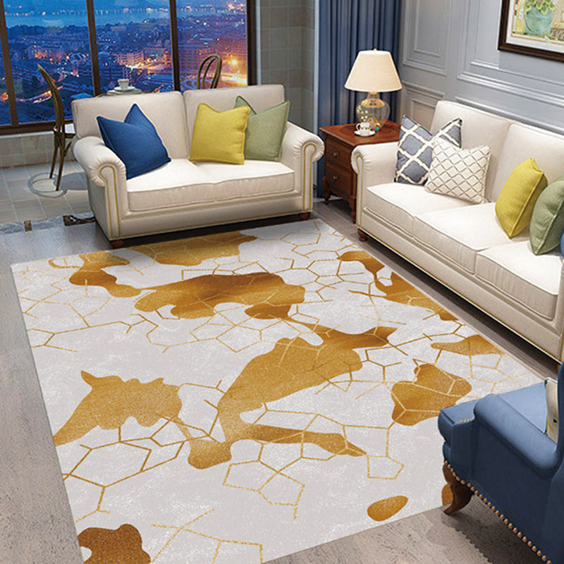 Casual Abstract Printed Rug Multi Color Polyster Area Carpet Non-Slip Backing Pet Friendly Indoor Rug for Living Room Clearhalo 'Area Rug' 'Modern' 'Rugs' Rug' 2463569