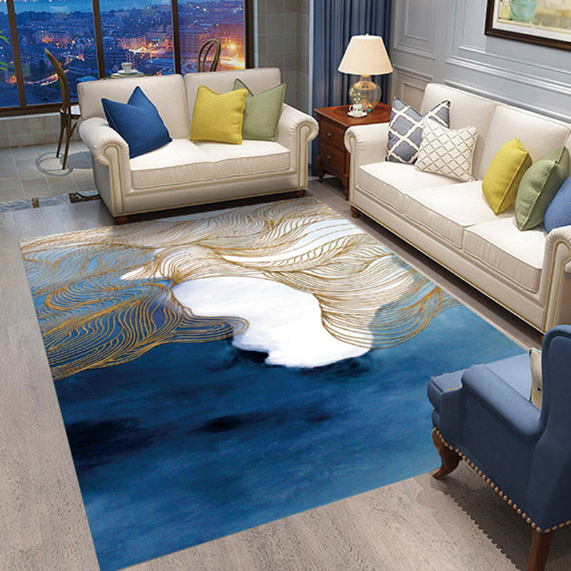 Casual Abstract Printed Rug Multi Color Polyster Area Carpet Non-Slip Backing Pet Friendly Indoor Rug for Living Room Clearhalo 'Area Rug' 'Modern' 'Rugs' Rug' 2463570