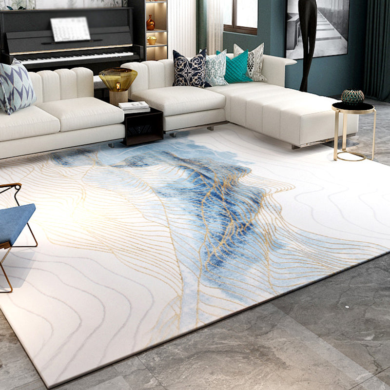 Nordic Living Room Rug Multi Color Abstract Pattern Area Carpet Synthetics Non-Slip Pet Friendly Indoor Rug Clearhalo 'Area Rug' 'Modern' 'Rugs' Rug' 2463588