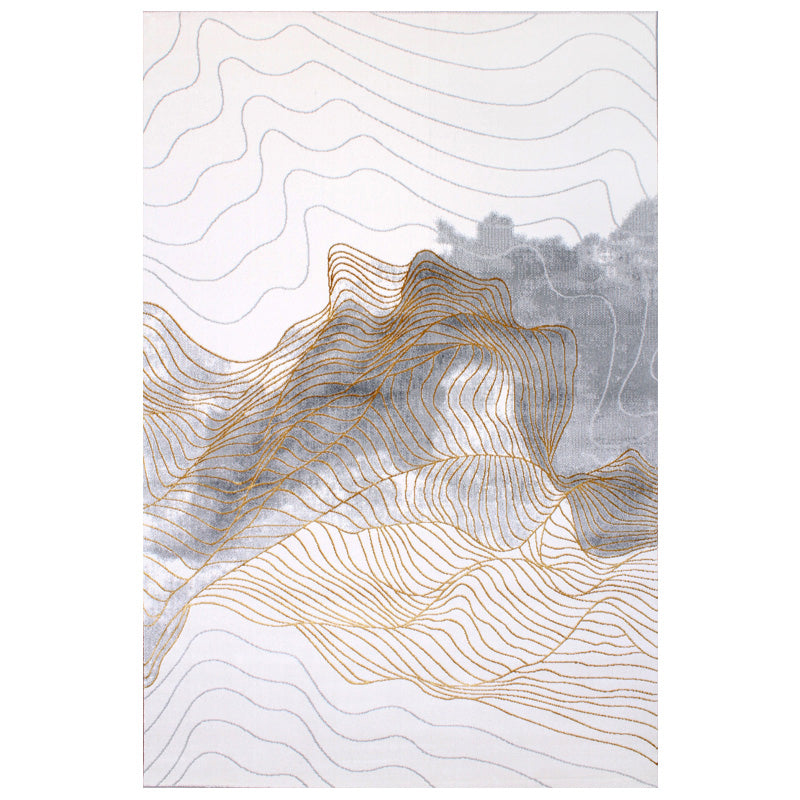 Nordic Living Room Rug Multi Color Abstract Pattern Area Carpet Synthetics Non-Slip Pet Friendly Indoor Rug Grey Clearhalo 'Area Rug' 'Modern' 'Rugs' Rug' 2463589