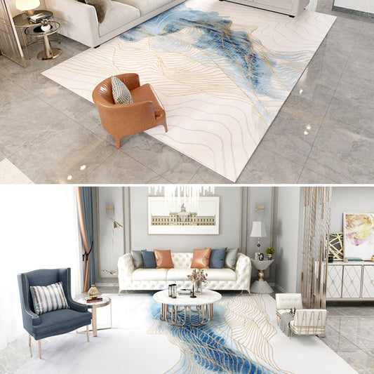 Nordic Living Room Rug Multi Color Abstract Pattern Area Carpet Synthetics Non-Slip Pet Friendly Indoor Rug Clearhalo 'Area Rug' 'Modern' 'Rugs' Rug' 2463593