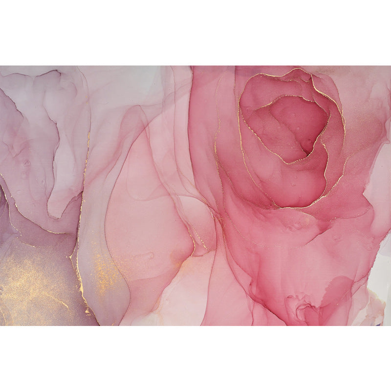 Fancy Abstract Print Rug Multi Color Polypropylene Indoor Rug Non-Slip Backing Stain-Resistant Area Carpet for Decor Rose Pink Clearhalo 'Area Rug' 'Modern' 'Rugs' Rug' 2463618