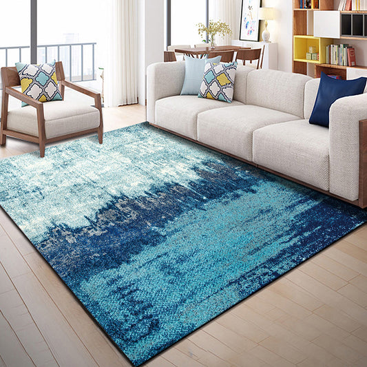 Nordic Geo Printed Rug Multi Color Polypropylene Area Carpet Non-Slip Backing Easy Care Indoor Rug for Parlor Blue Clearhalo 'Area Rug' 'Modern' 'Rugs' Rug' 2463629
