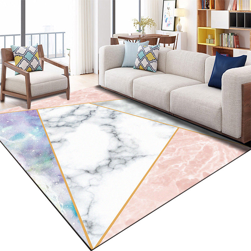Nordic Geo Printed Rug Multi Color Polypropylene Area Carpet Non-Slip Backing Easy Care Indoor Rug for Parlor Clearhalo 'Area Rug' 'Modern' 'Rugs' Rug' 2463633