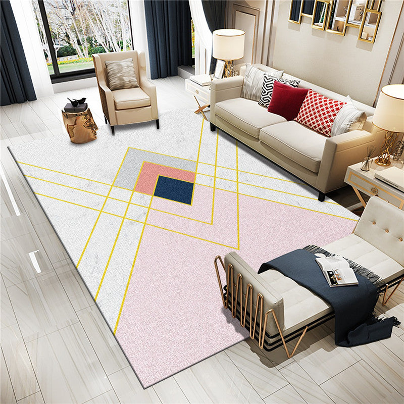 Relaxing Geometric Printed Rug Multi Color Synthetics Area Carpet Non-Slip Backing Pet Friendly Indoor Rug for Parlor Clearhalo 'Area Rug' 'Modern' 'Rugs' Rug' 2463671