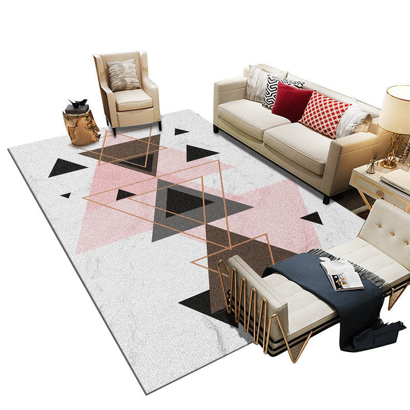 Relaxing Geometric Printed Rug Multi Color Synthetics Area Carpet Non-Slip Backing Pet Friendly Indoor Rug for Parlor Clearhalo 'Area Rug' 'Modern' 'Rugs' Rug' 2463673