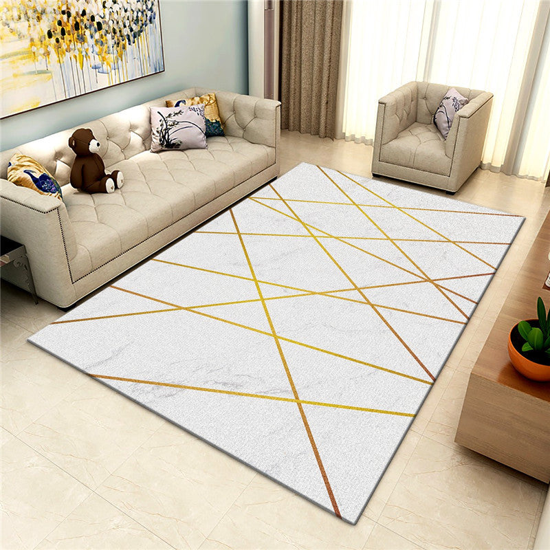 Relaxing Geometric Printed Rug Multi Color Synthetics Area Carpet Non-Slip Backing Pet Friendly Indoor Rug for Parlor Gray-White Clearhalo 'Area Rug' 'Modern' 'Rugs' Rug' 2463674