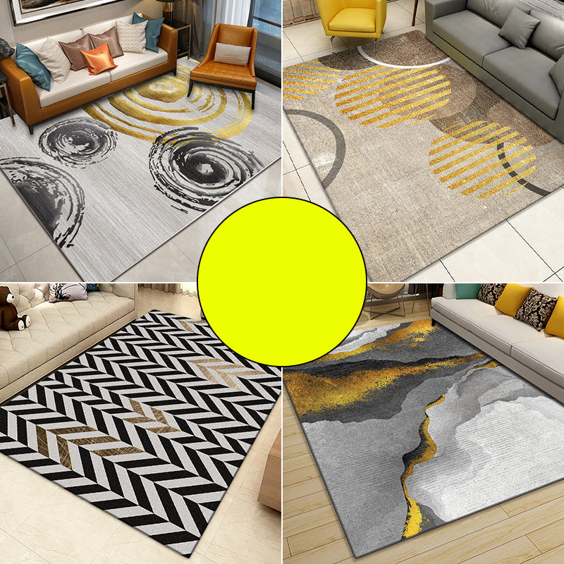 Multicolor Modern Rug Polyster Geo Printed Area Carpet Non-Slip Backing Washable Easy Care Indoor Rug for Parlor Clearhalo 'Area Rug' 'Modern' 'Rugs' Rug' 2463678