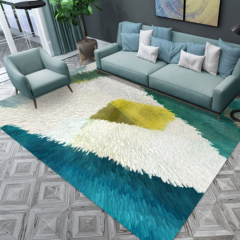 Multi Colored Living Room Simple Color Block Indoor Rug Polyster Non-Slip Backing Pet Friendly Easy Care Carpet Clearhalo 'Area Rug' 'Modern' 'Rugs' Rug' 2463706