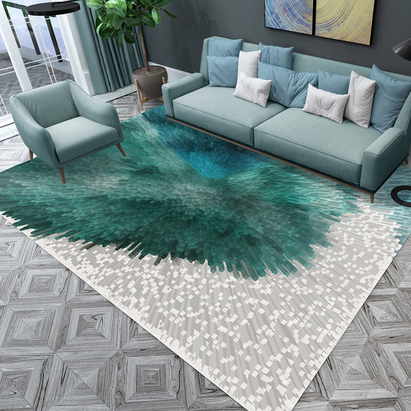 Multi Colored Living Room Simple Color Block Indoor Rug Polyster Non-Slip Backing Pet Friendly Easy Care Carpet Clearhalo 'Area Rug' 'Modern' 'Rugs' Rug' 2463708