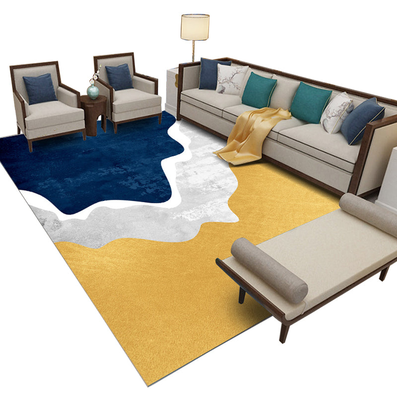 Trendy Color Block Rug Multi Color Polyster Area Carpet Pet Friendly Easy Care Stain-Resistant Indoor Rug for Decoration Clearhalo 'Area Rug' 'Modern' 'Rugs' Rug' 2463725