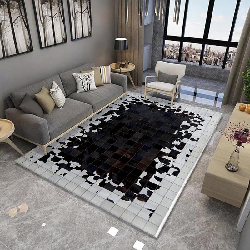 Minimalist Abstract Printed Rug Multi Color Polyster Area Carpet Easy Care Pet Friendly Indoor Rug for Parlor Clearhalo 'Area Rug' 'Modern' 'Rugs' Rug' 2463776