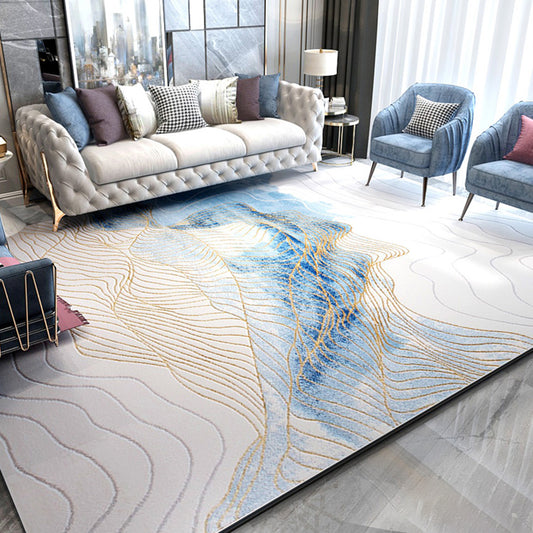 Multi Colored Simple Rug Polyster Abstract Pattern Indoor Rug Non-Slip Backing Stain-Resistant Carpet for Parlor Clearhalo 'Area Rug' 'Modern' 'Rugs' Rug' 2463792