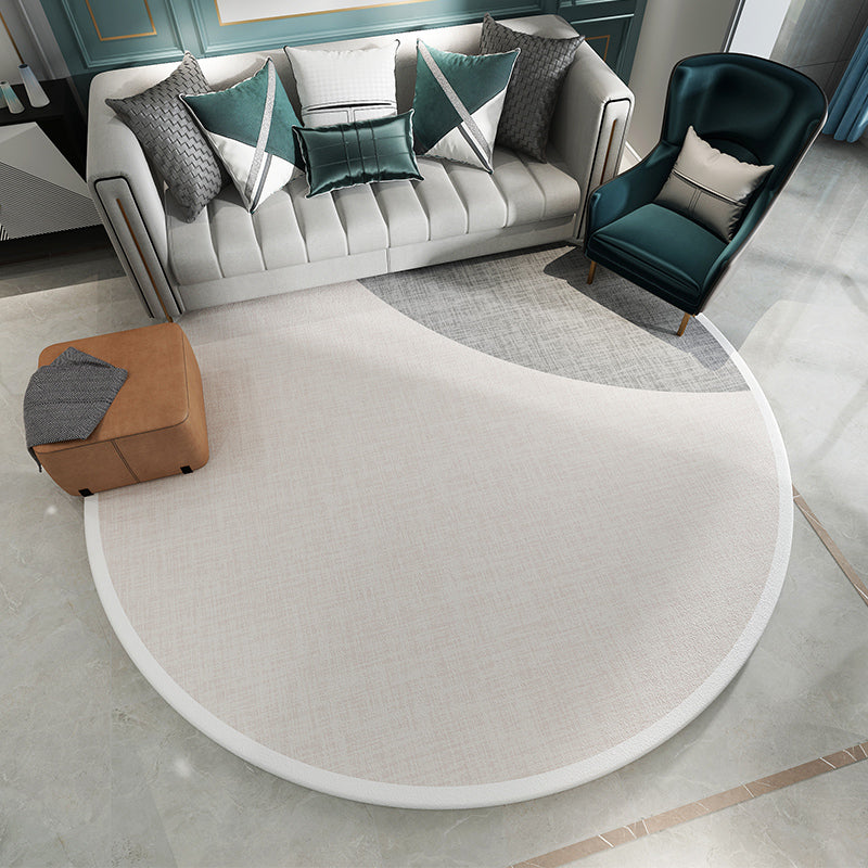 Modern Living Room Rug Multi Colored Geometric Printed Indoor Rug Anti-Slip Pet Friendly Area Carpet White-Gray Clearhalo 'Area Rug' 'Modern' 'Rugs' Rug' 2463810