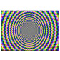 Novelty 3D Geo Printed Rug Multi Color Polyster Area Carpet Non-Slip Backing Pet Friendly Washable Area Rug for Decor Yellow-Blue Clearhalo 'Area Rug' 'Rug' 2463830