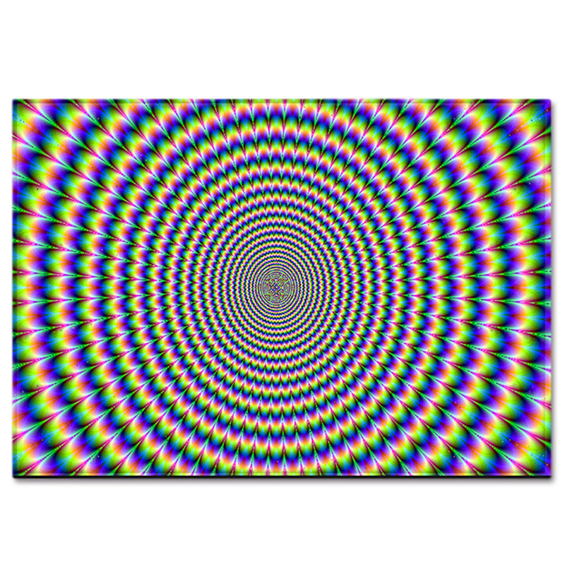 Novelty 3D Geo Printed Rug Multi Color Polyster Area Carpet Non-Slip Backing Pet Friendly Washable Area Rug for Decor Yellow-Blue Clearhalo 'Area Rug' 'Rug' 2463830