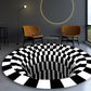 Multicolored Scandinavian Rug Polypropylene 3D Print Area Carpet Anti-Slip Backing Machine Washable Indoor Rug for Bedroom White Clearhalo 'Area Rug' 'Rug' 2463838