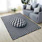 Minimalist Living Room Rug Multi Color 3D Printed Rug Synthetics Anti-Slip Backing Easy Care Area Carpet Clearhalo 'Area Rug' 'Rug' 2463862