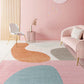 Comfort Hand Printed Rug Multi Colored Synthetics Area Carpet Non-Slip Backing Pet Friendly Indoor Rug for Living Room Orange Clearhalo 'Area Rug' 'Rug' 2463969