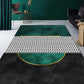 Multi Colored Color Block Rug Polyster Nordic Indoor Rug Anti-Slip Pet Friendly Easy Care Area Carpet for Decoration Green Clearhalo 'Area Rug' 'Rug' 2463981