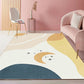 Minimalist Hand Printed Rug Multi Color Polyster Area Carpet Non-Slip Backing Stain-Resistant Easy Care Indoor Rug for Bedroom Clearhalo 'Area Rug' 'Rug' 2464011
