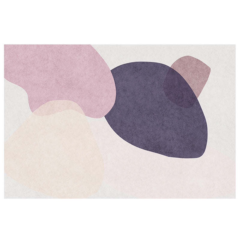 Western Decoration Rug Multi Color Color Block Area Carpet Polypropylene Anti-Slip Pet Friendly Indoor Rug for Living Room Purple Clearhalo 'Area Rug' 'Rug' 2464020